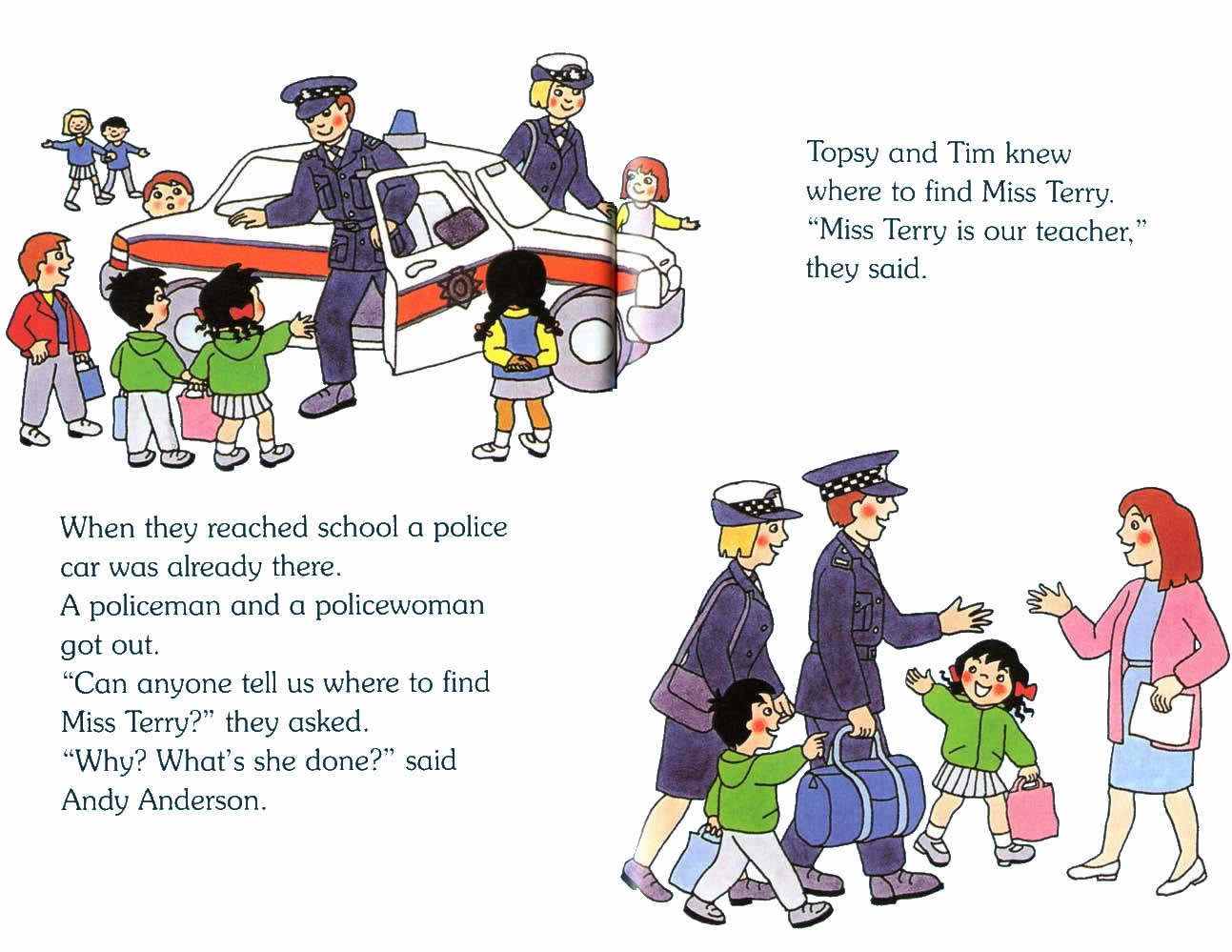 Ladybird - Topsy Tim Books - Meet The Police (03),绘本,绘本故事,绘本阅读,故事书,童书,图画书,课外阅读